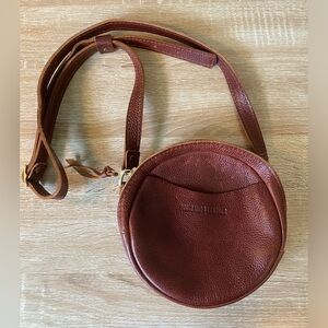 Portland Leather Small Circle Crossbody Bag